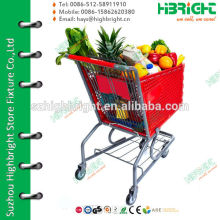 plastic trolley for supermarkets